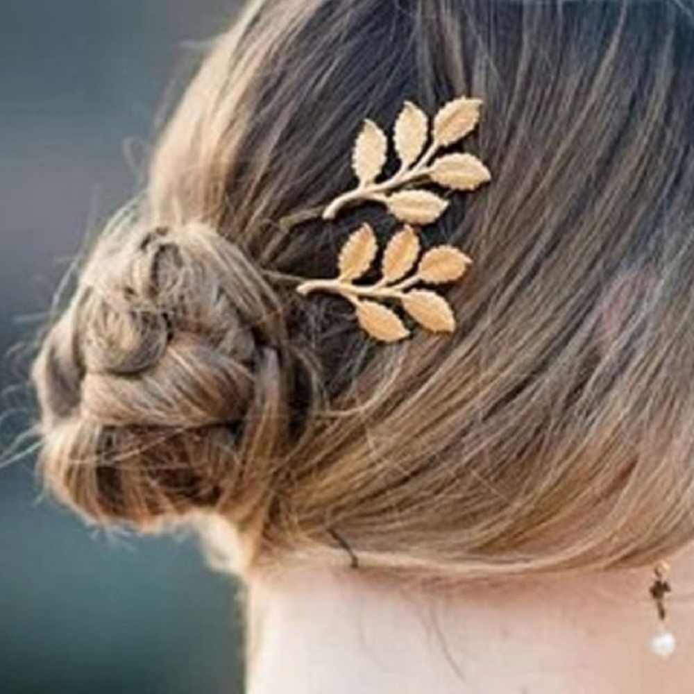 Goldtone and Silver Tone Hair Clip Adornments